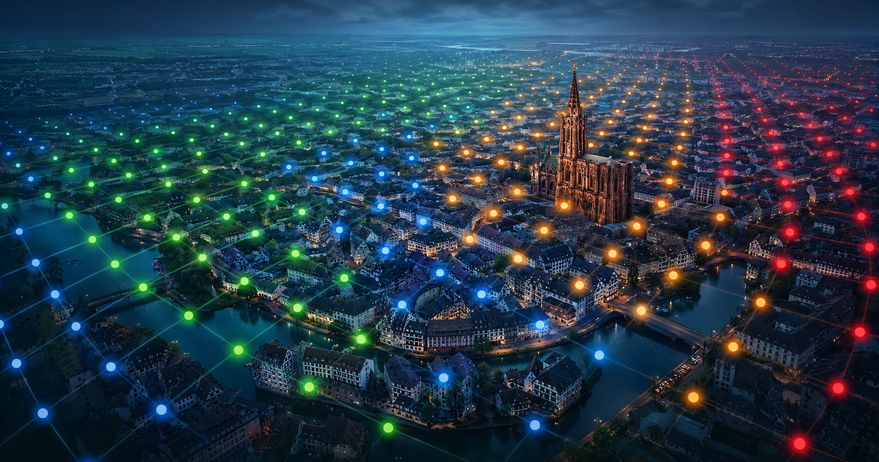 Map locale de Strasbourg pour le referencement local + SEO local pack de Google avec geostrike.fr